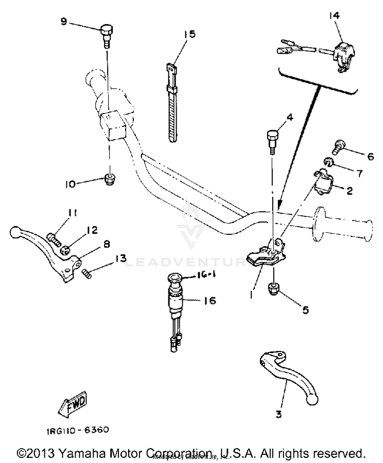 Handle Switch - Lever Schematic