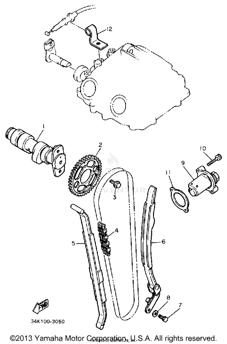 Camshaft-Chain Schematic