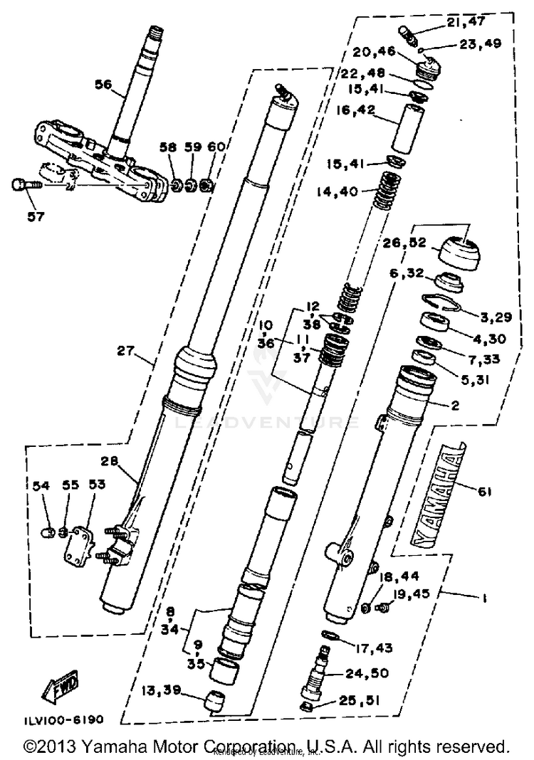 Front Fork Schematic