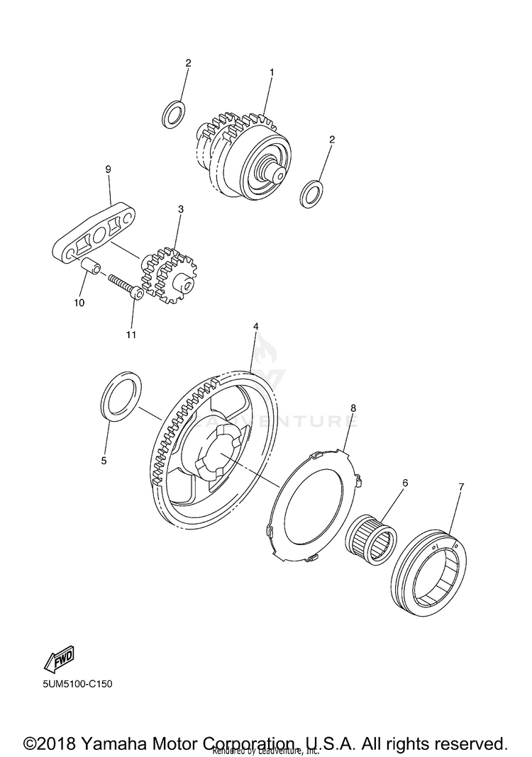 Starter Clutch Schematic