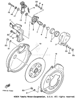 Rear Brake Caliper Schematic