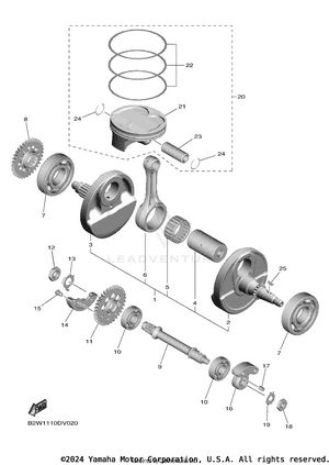 Crankshaft Piston Schematic