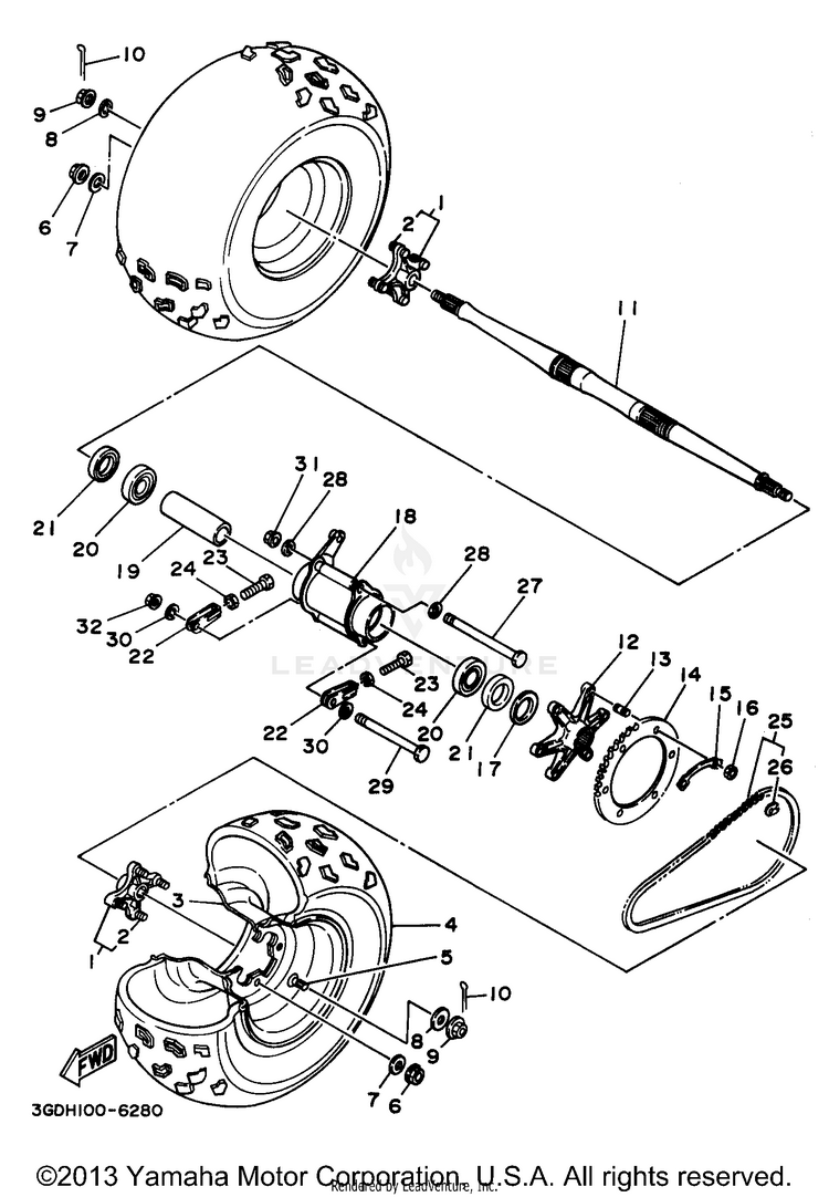 Rear Wheel Schematic