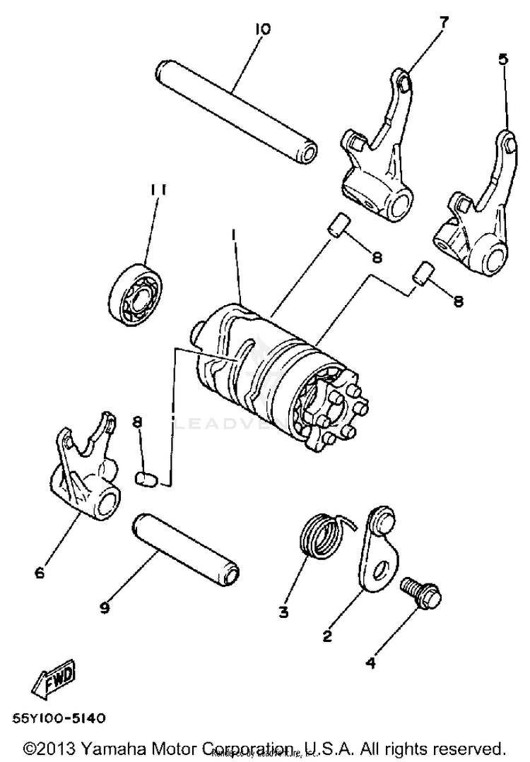 Shift Cam - Fork Schematic