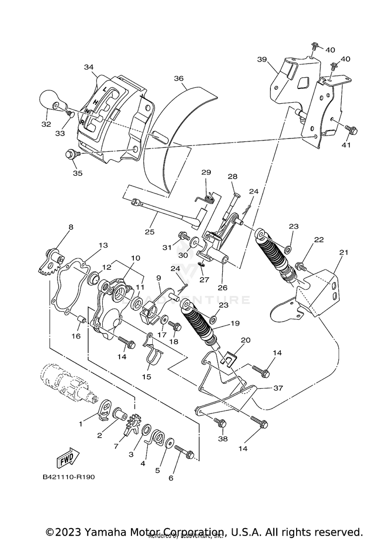 Shift Shaft VIKING EPS RANCH - YXM70VPRLC - 2020 Schematic