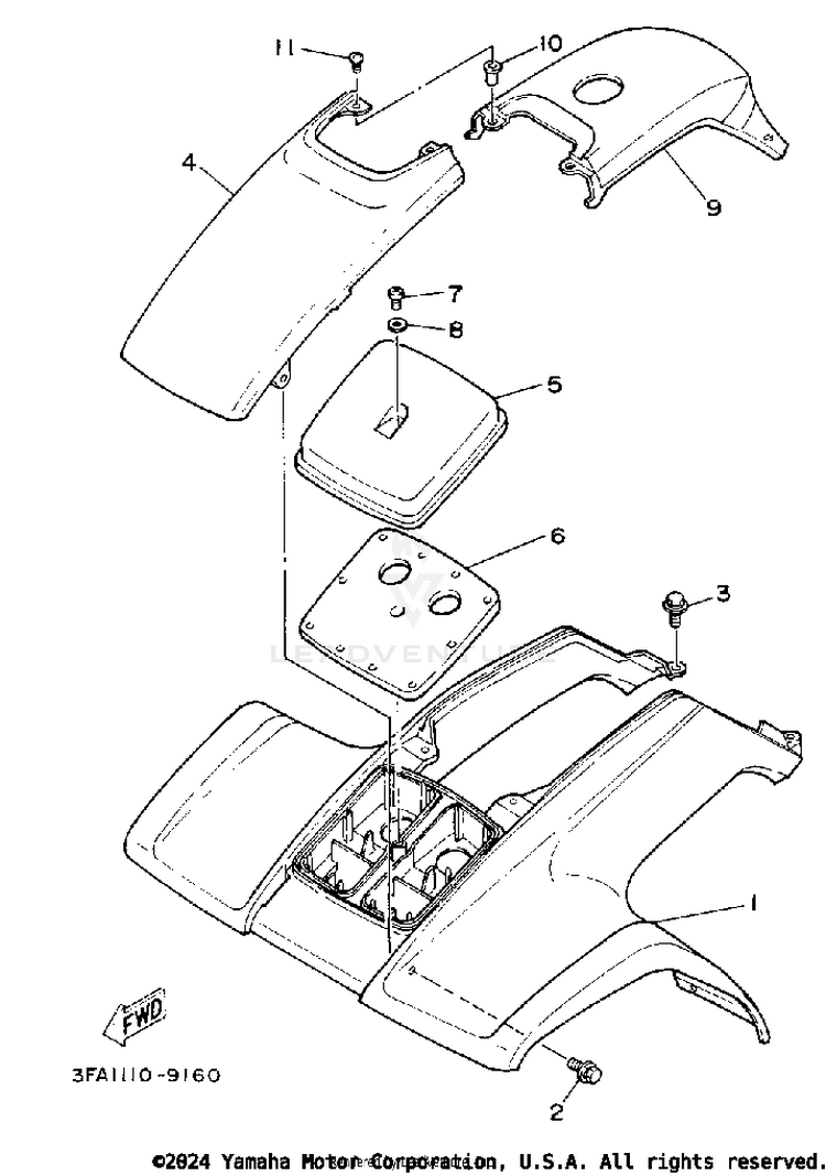 Front Fender Schematic