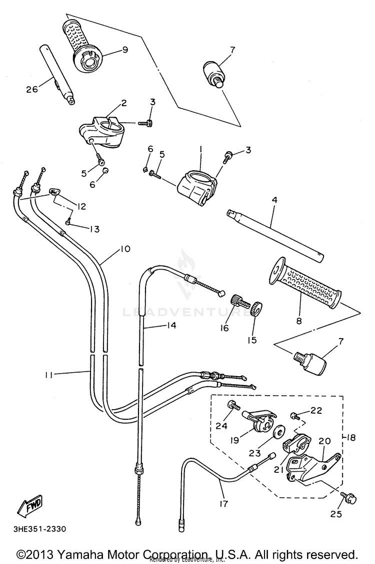 Steering Handle Cable Schematic