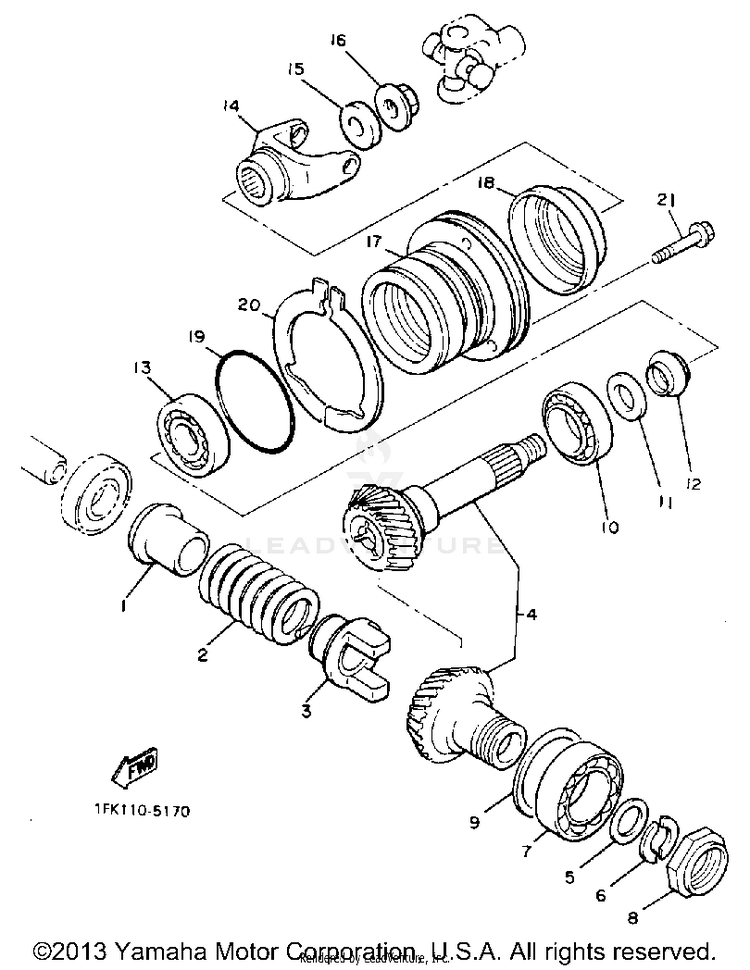 Middle Drive Gear Schematic