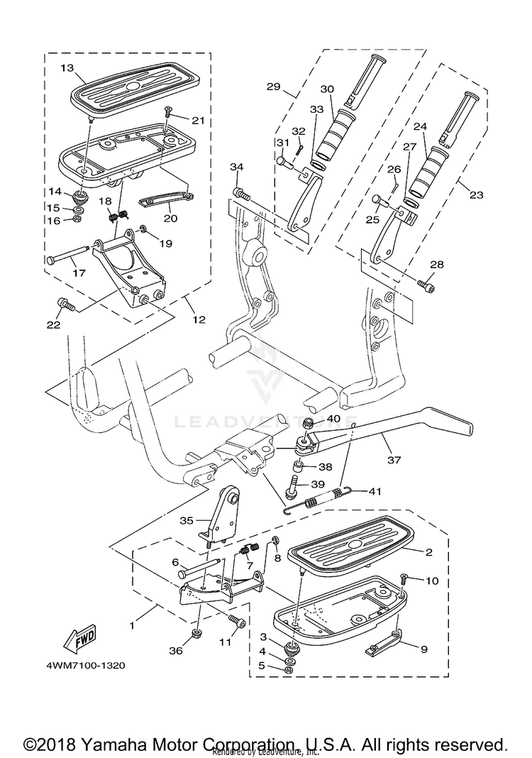 Stand Footrest Schematic