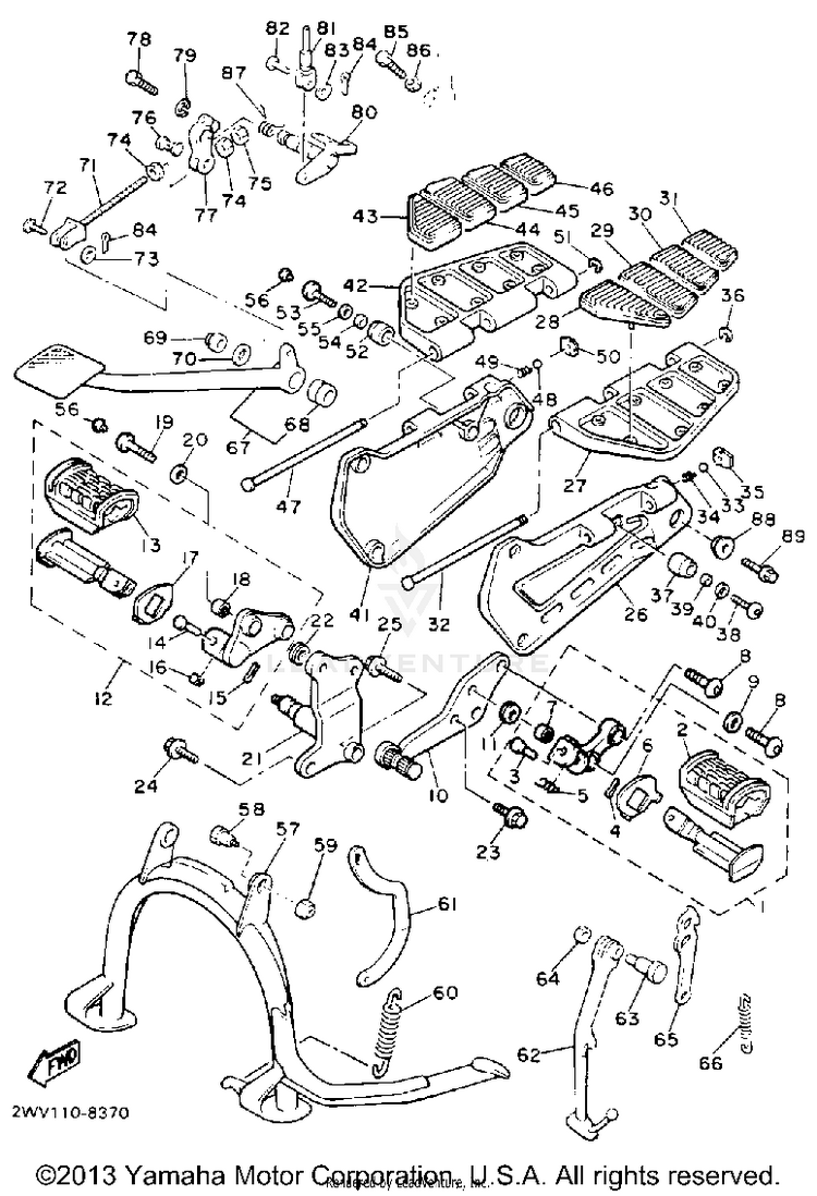 Stand Footrest Schematic