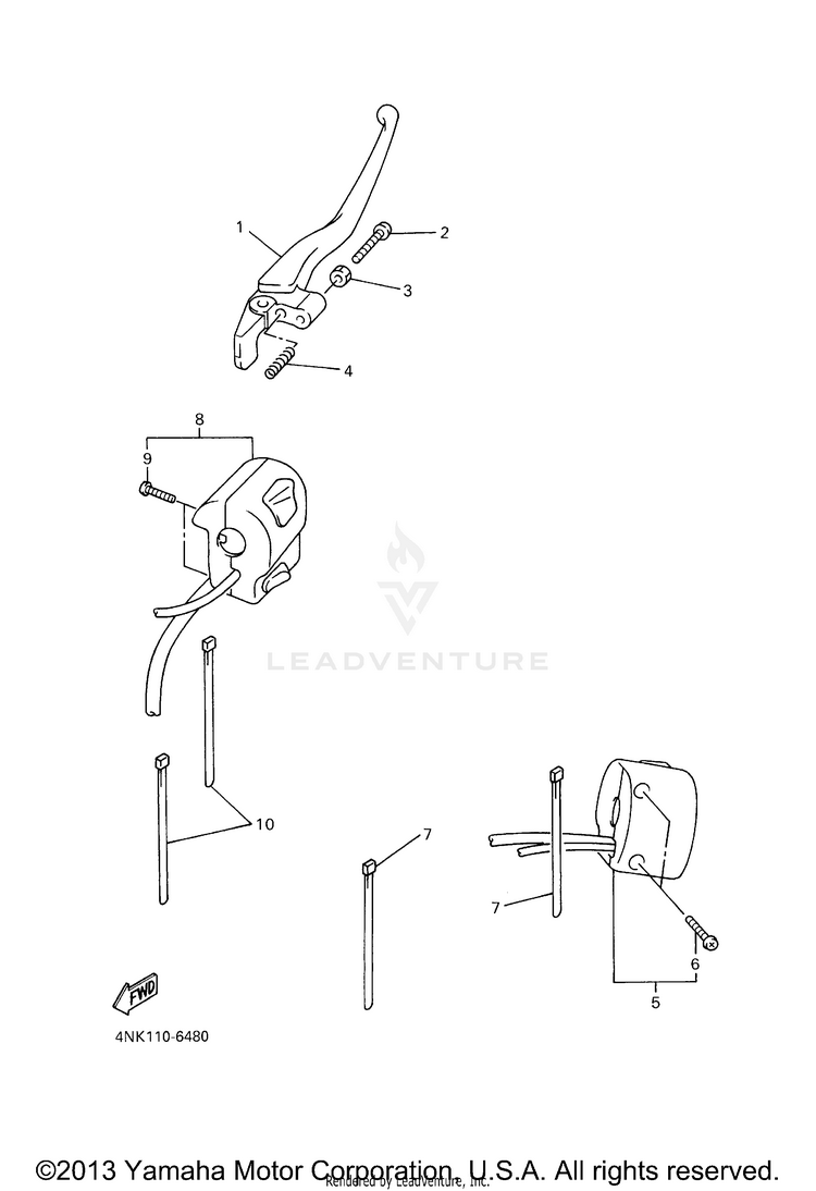 Handle Switch Lever Schematic