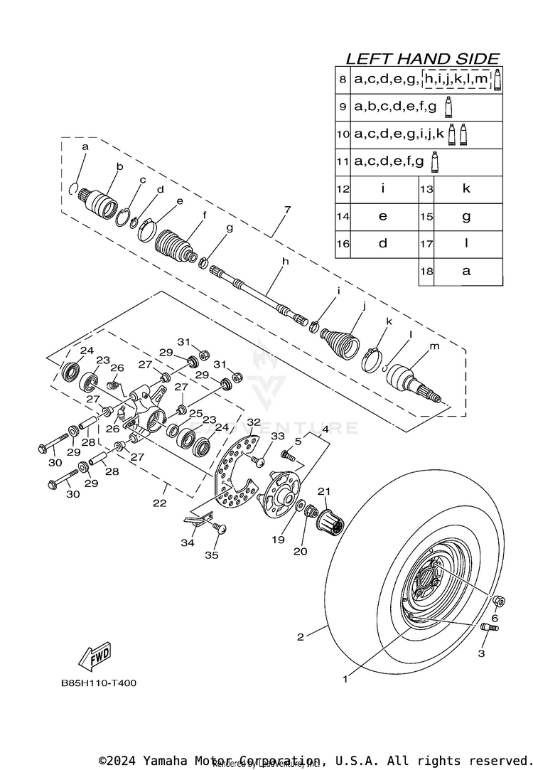 Rear Wheel Schematic