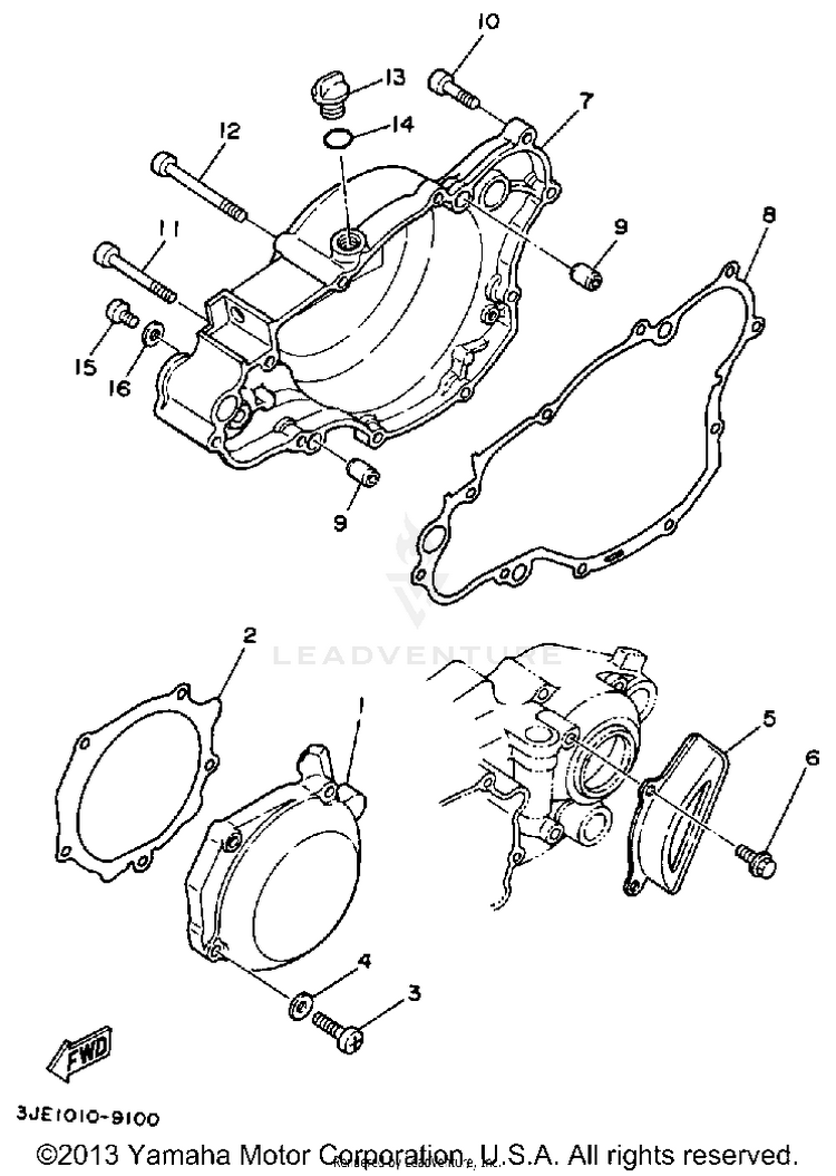 Crankcase Cover Schematic