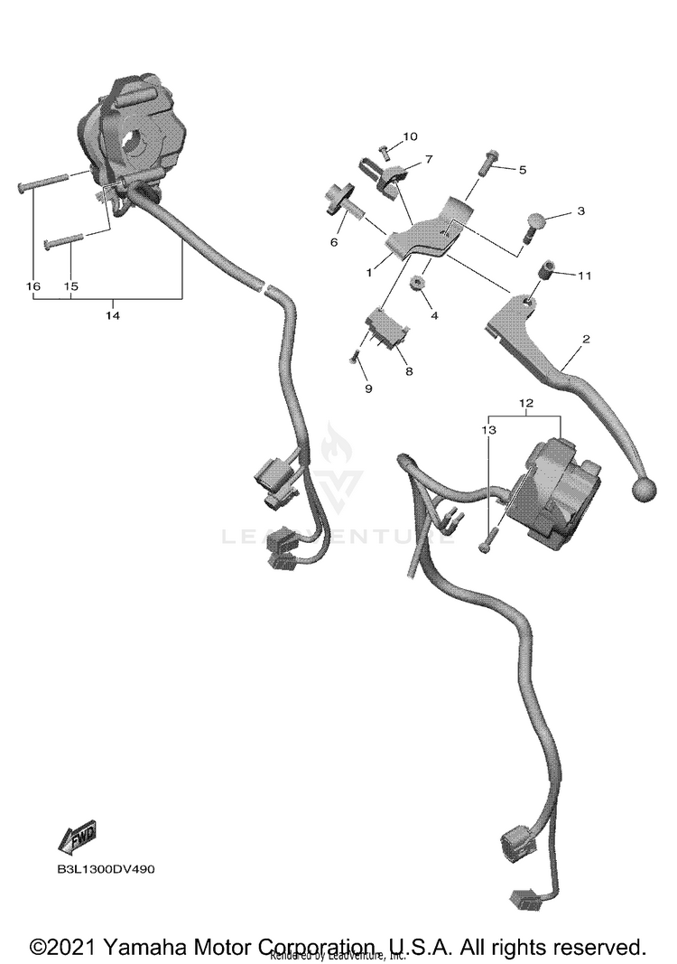 Handle Switch & Lever Schematic