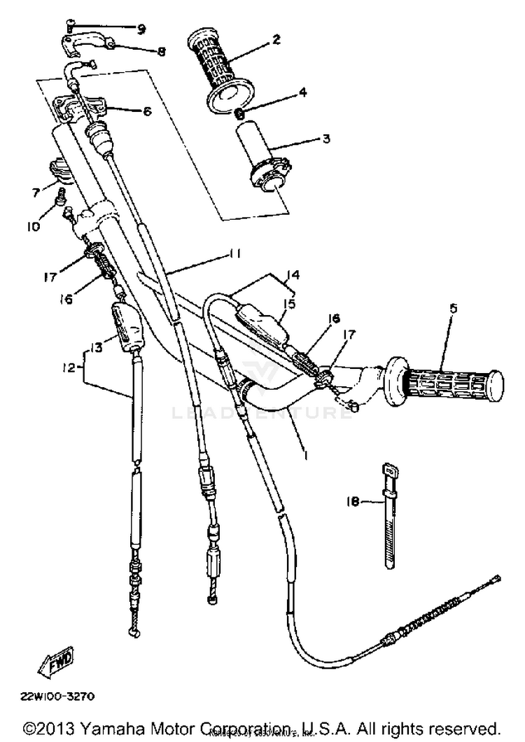 Handlebar Cable Schematic