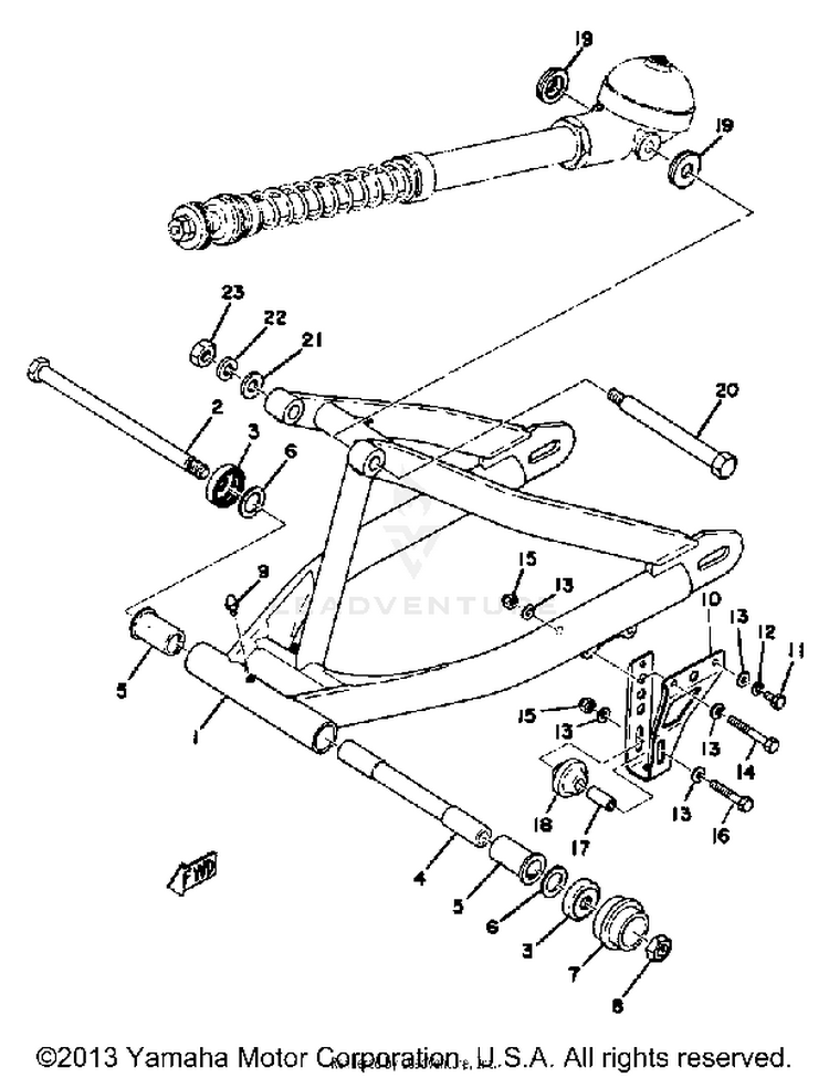 Rear Arm Yz125c Schematic