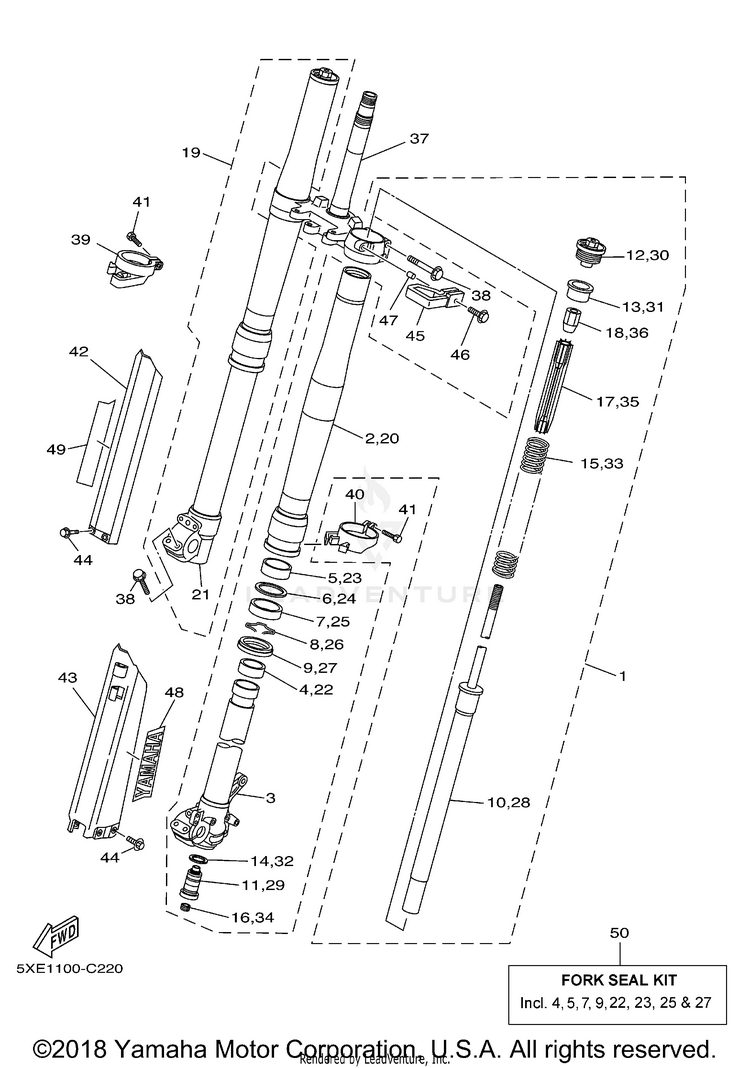 Front Fork Schematic