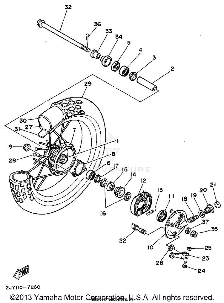 Front Wheel Schematic