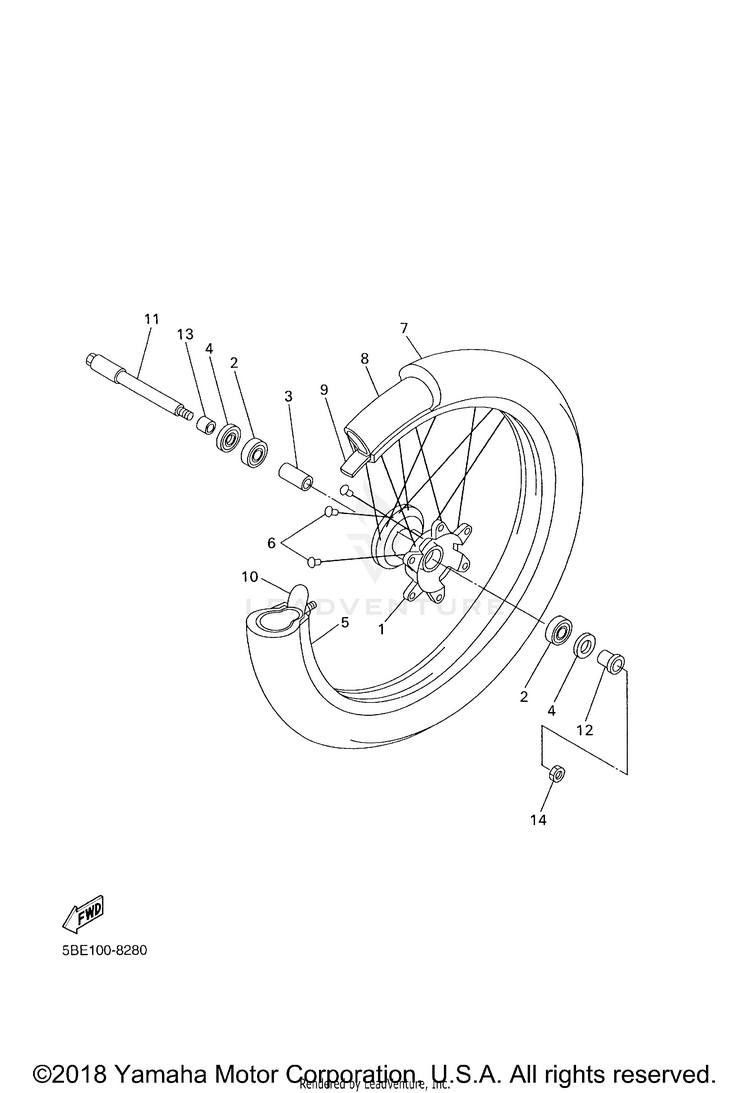 Front Wheel Schematic