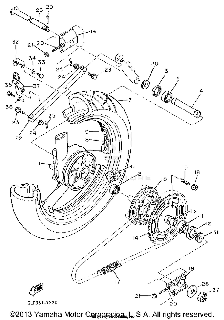 Rear Wheel Schematic