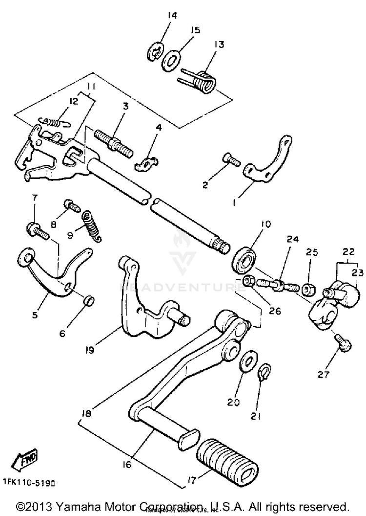 Shift Shaft Schematic