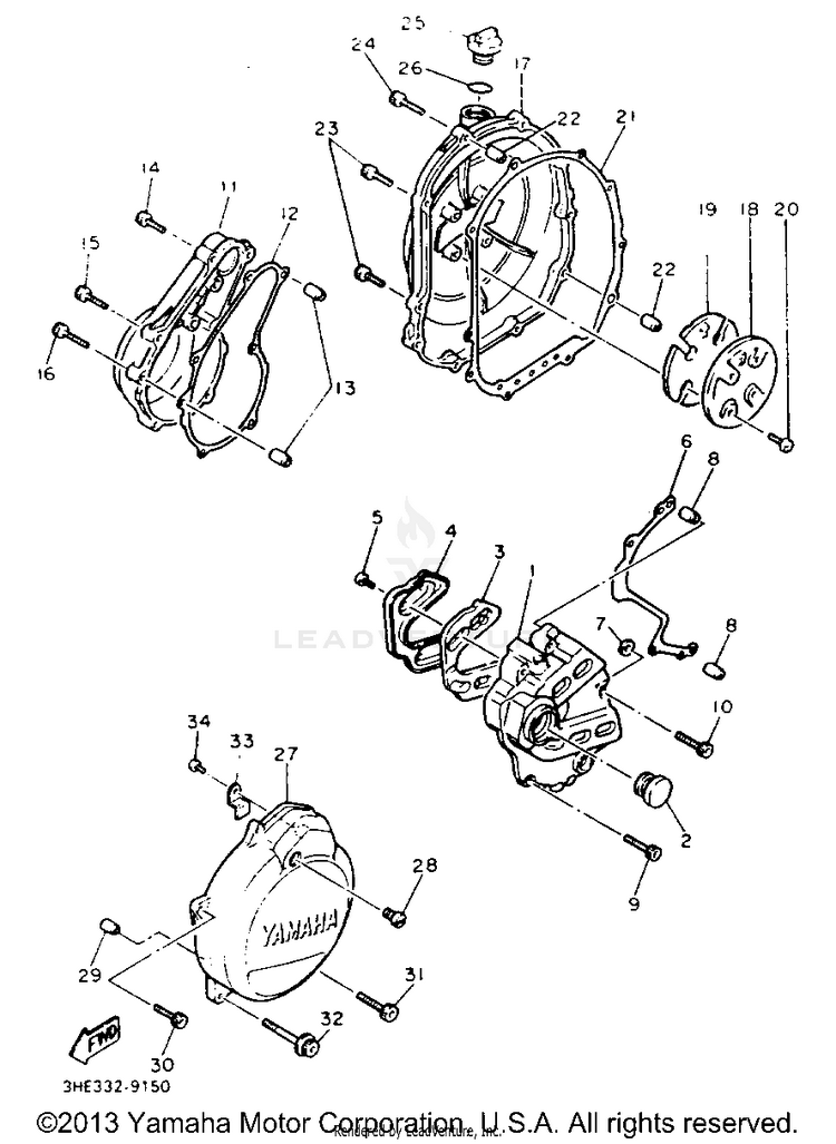 Crankcase Cover 1 Schematic