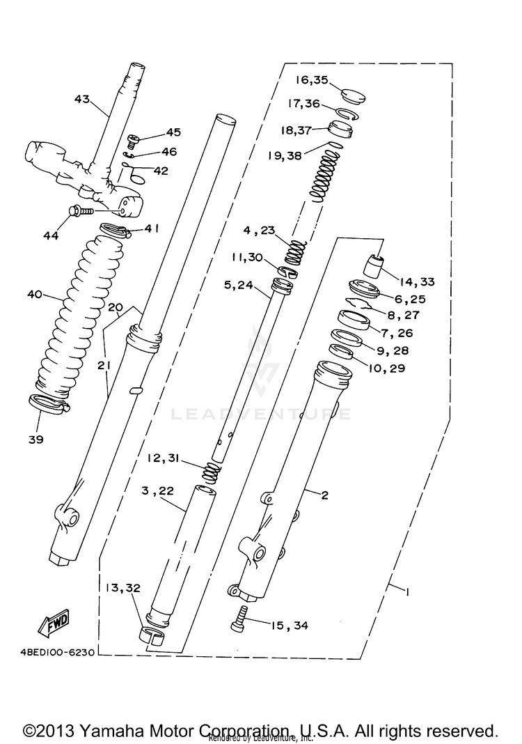 Front Fork Schematic
