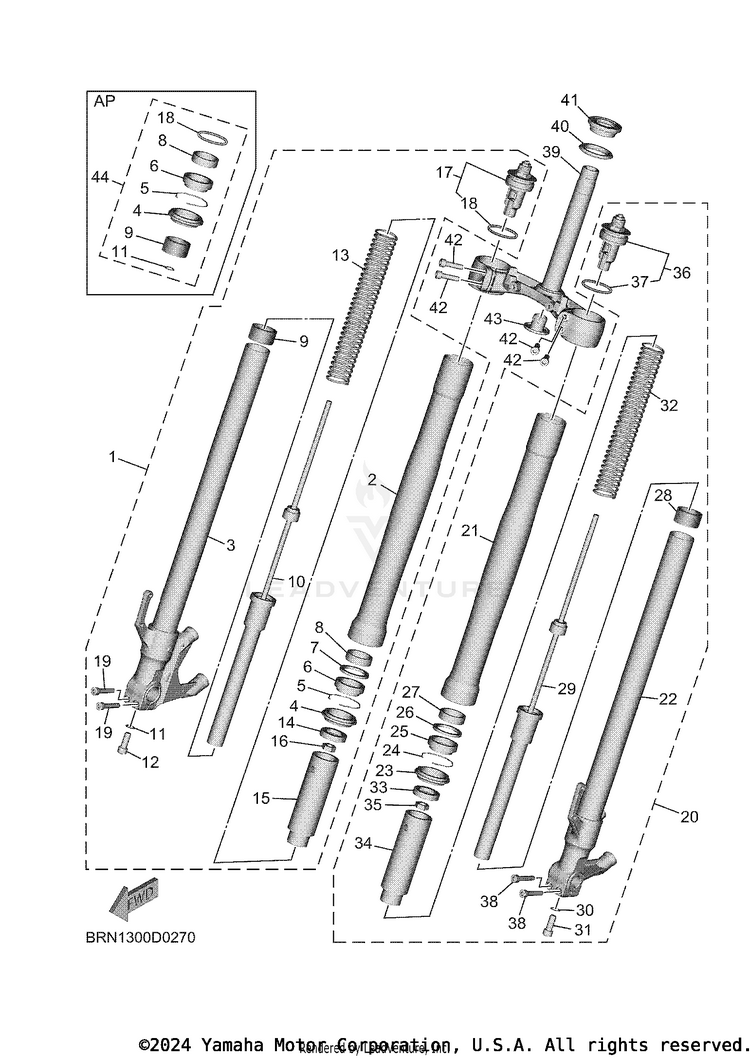 Front Fork Schematic