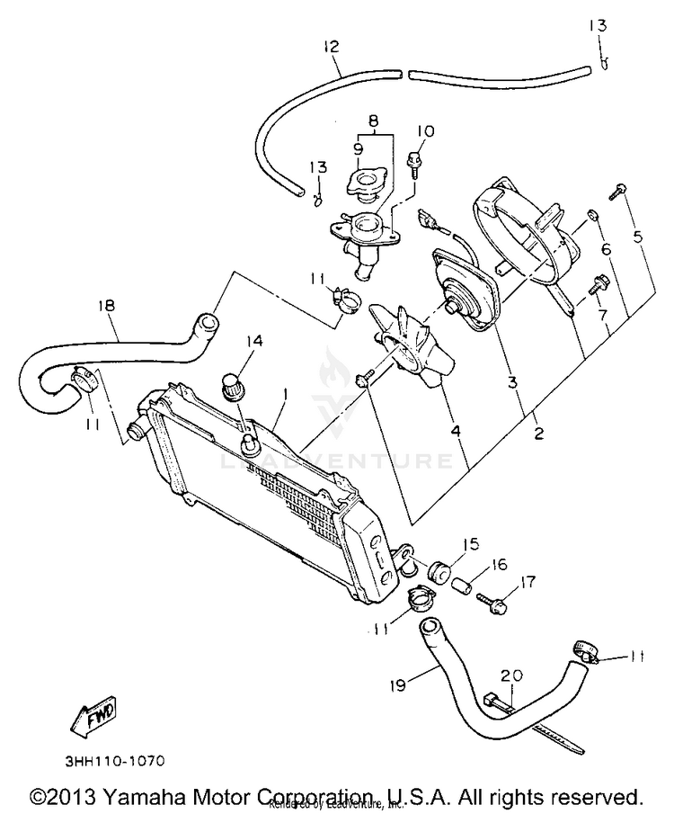 Radiator Hose Schematic