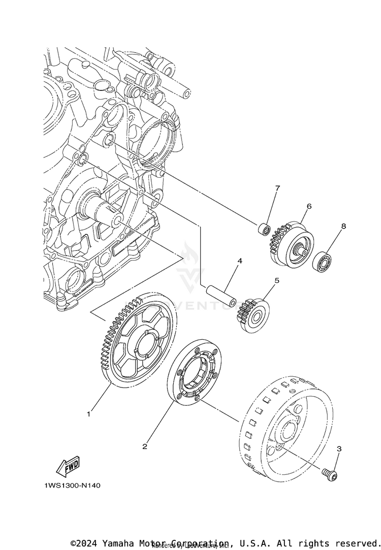 Starter TENERE 700 - XTZ7NB - 2022 Schematic