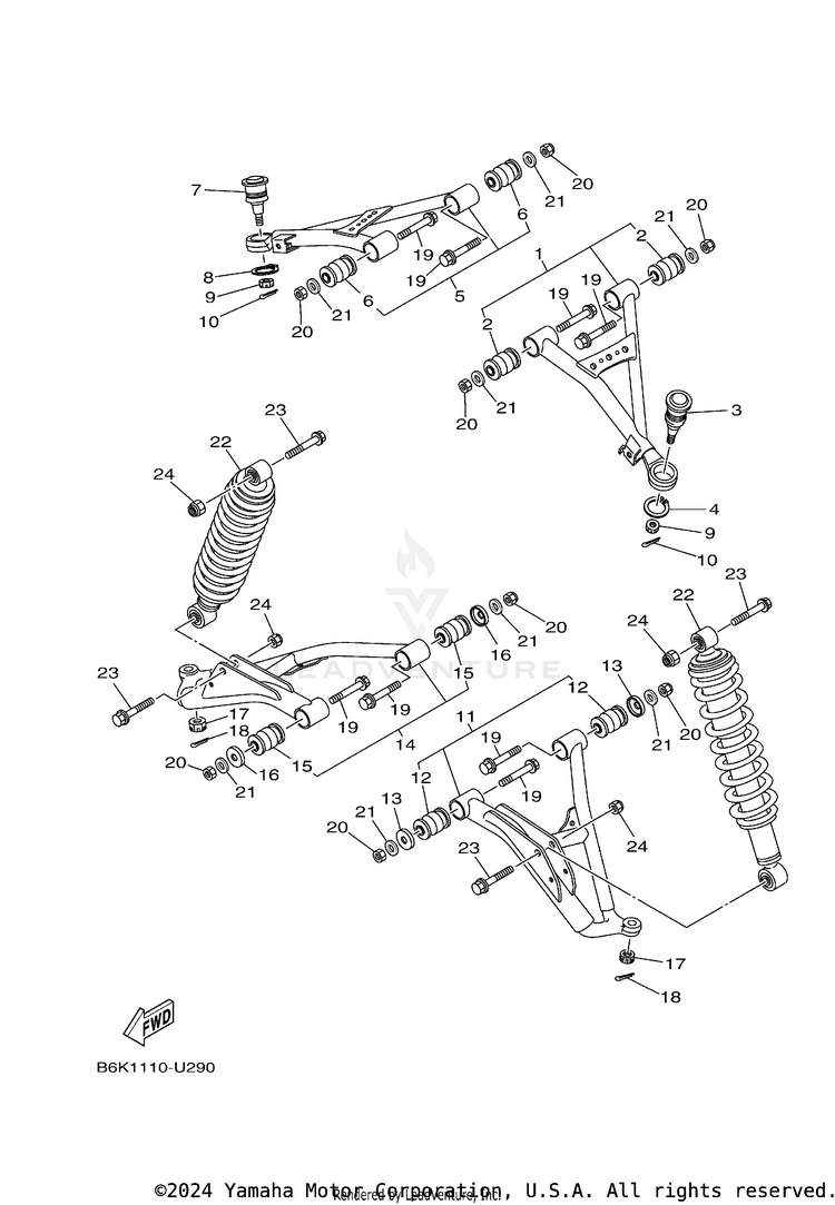 Front Suspension & Wheel Schematic