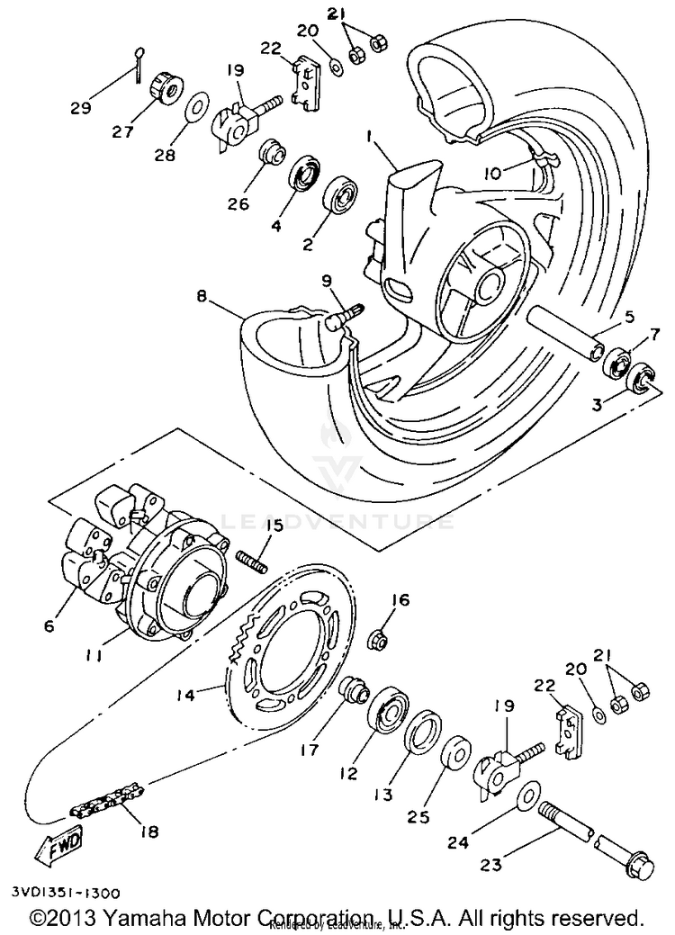 Rear Wheel Schematic