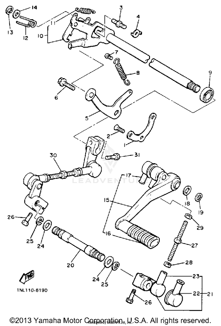 Shift Shaft Schematic