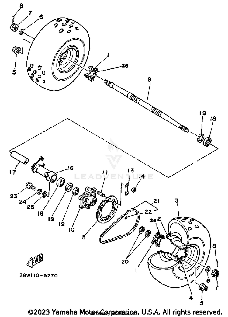 Rear Wheel Schematic