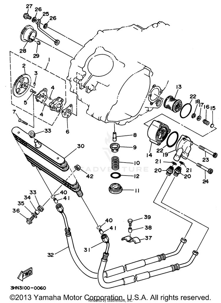 Oil Pump BIG BEAR 4WD (ME & NH Only) - YFM350FWF_MNH - 1994 Schematic