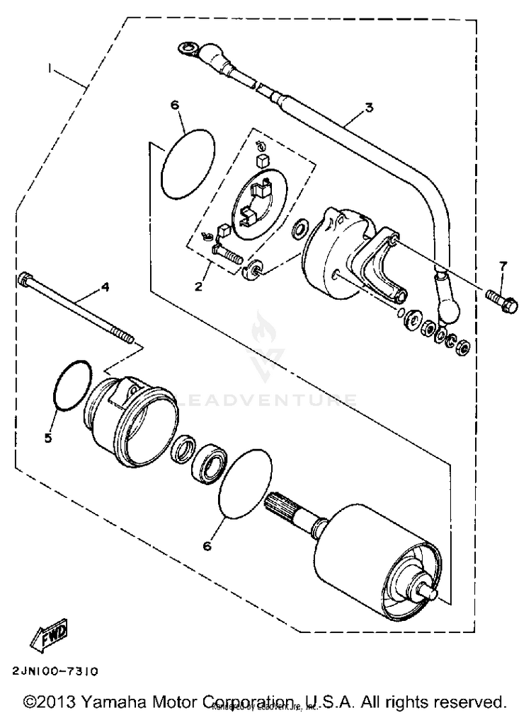 Starting Motor Schematic