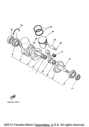 Crankshaft & Piston Schematic