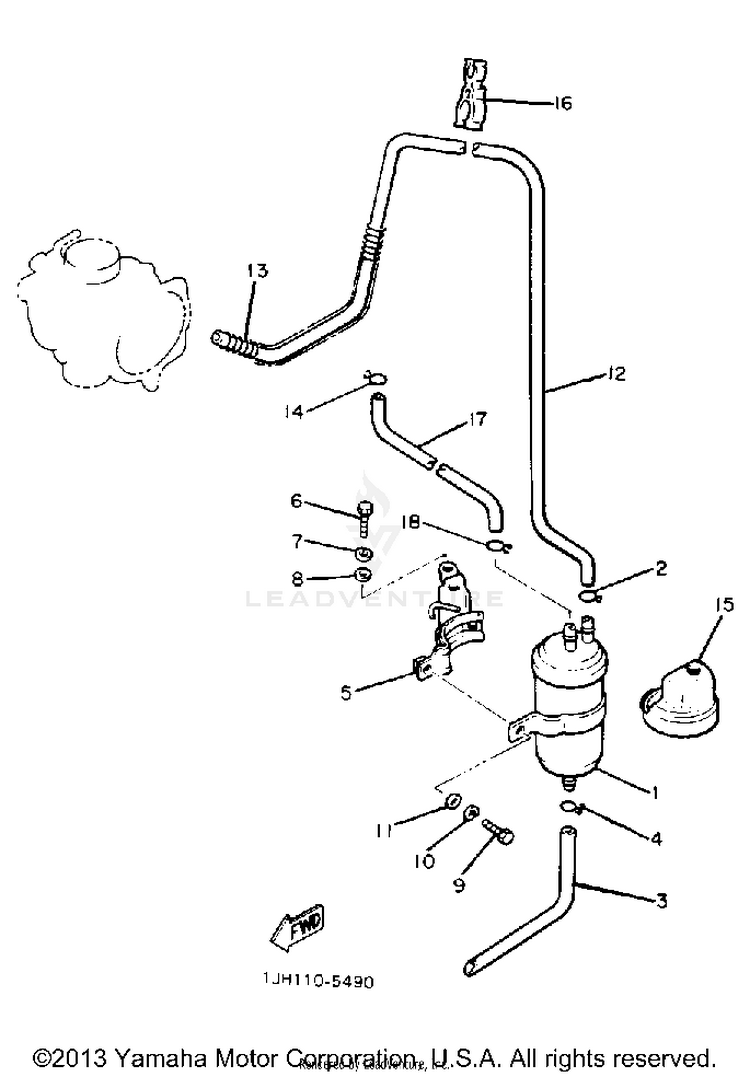 Canister For California Models Only Schematic