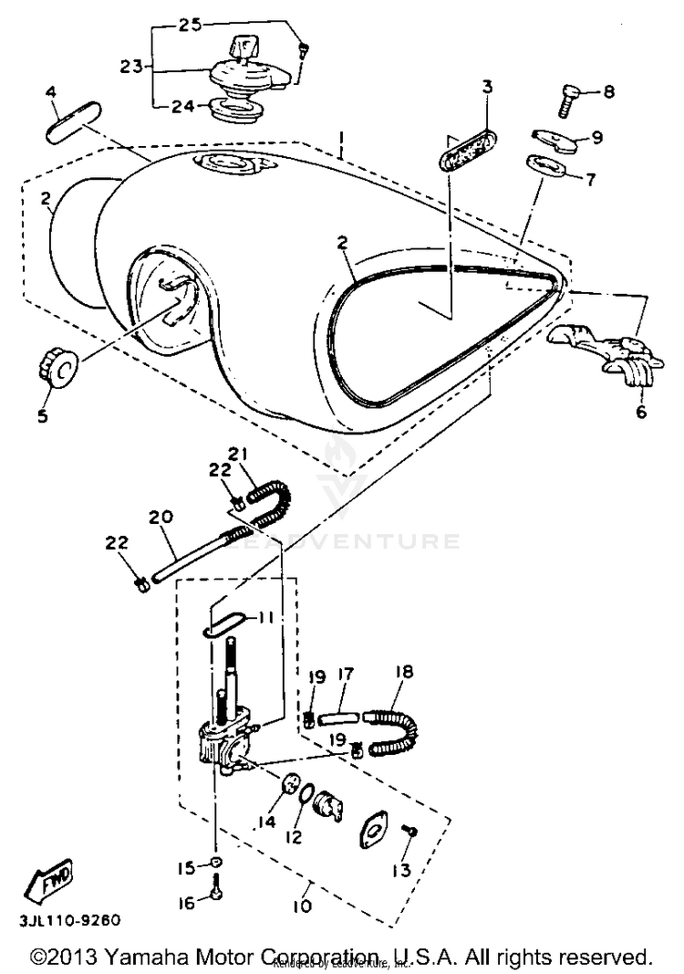 Fuel Tank Non California Schematic