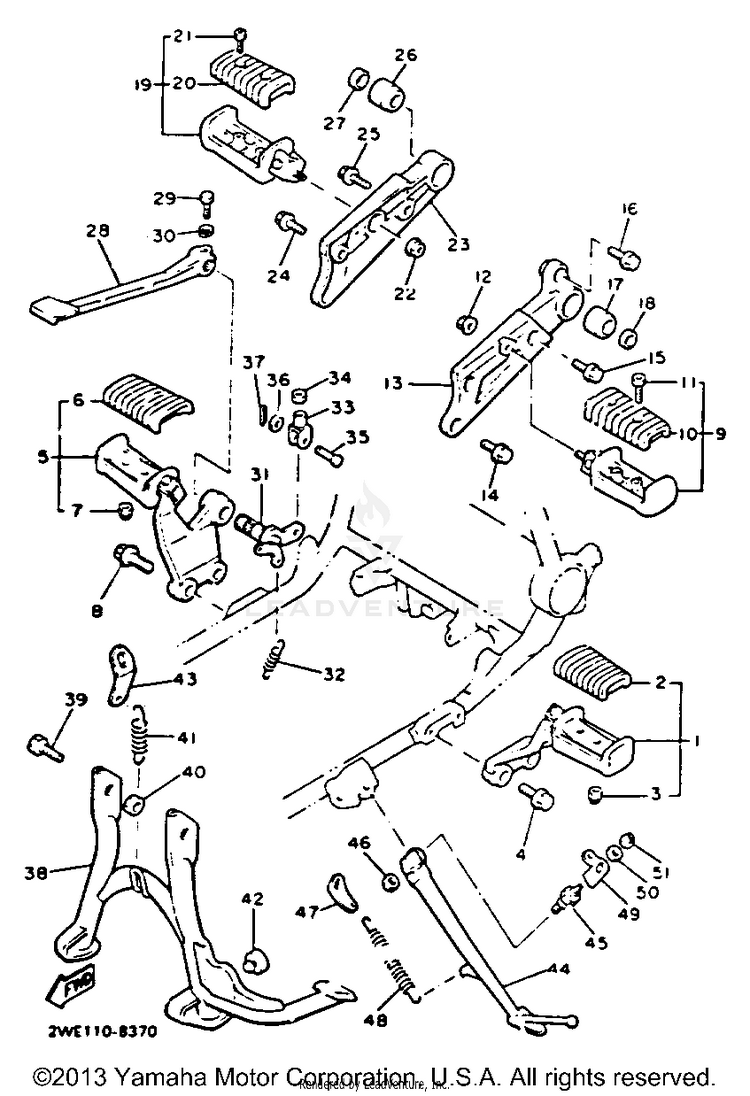 Stand Footrest Schematic