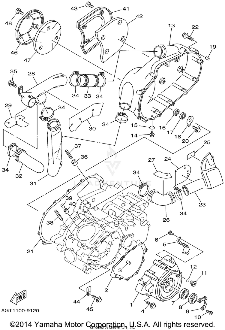 Crankcase Cover 1 Schematic