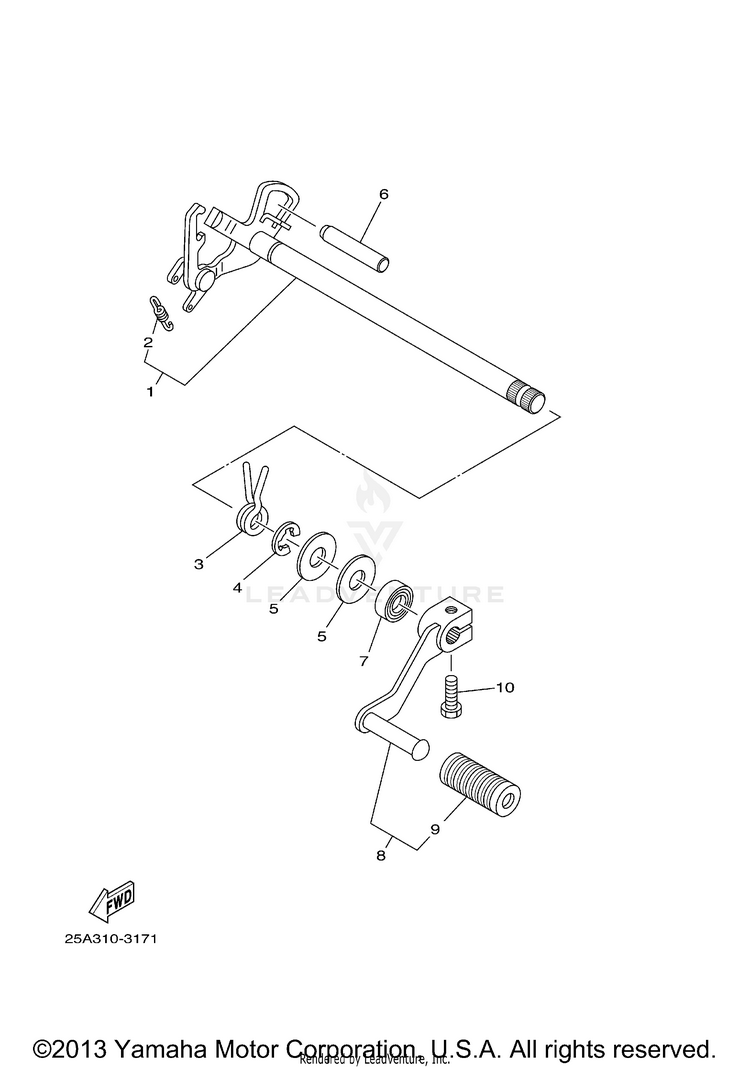 Shift Shaft Schematic