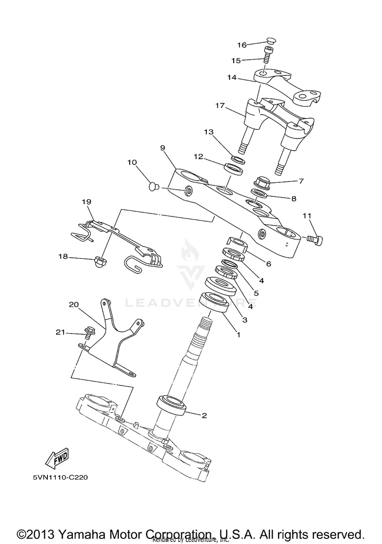 Steering ROAD STAR CAST CA - XV17AWVC - 2006 Schematic