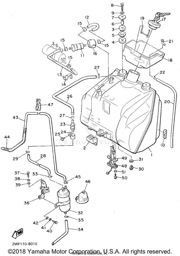Fuel Tank California Only Schematic