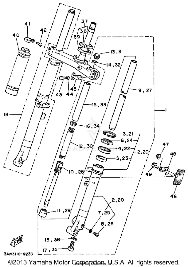 Front Fork Schematic