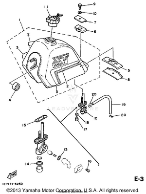 Fuel Tank Xt350n Schematic