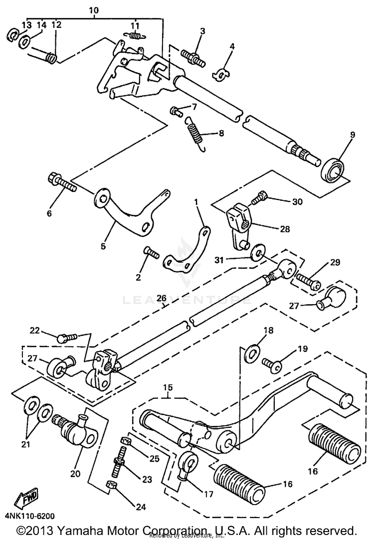 Shift Shaft Schematic
