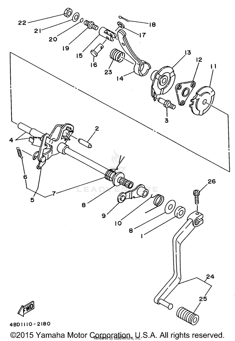 Shift Shaft Schematic