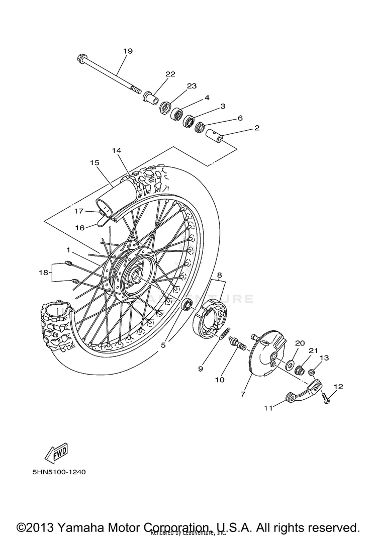 Front Wheel Schematic