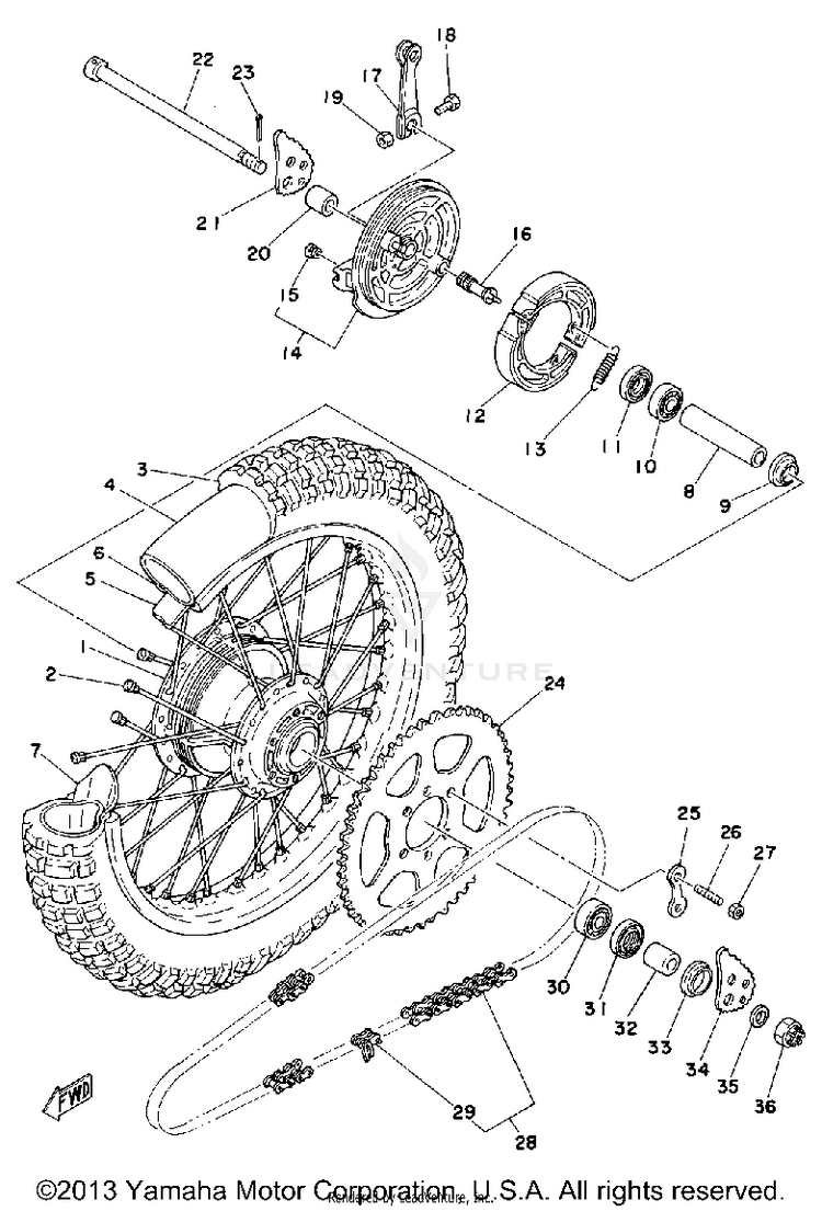 Rear Wheel Schematic